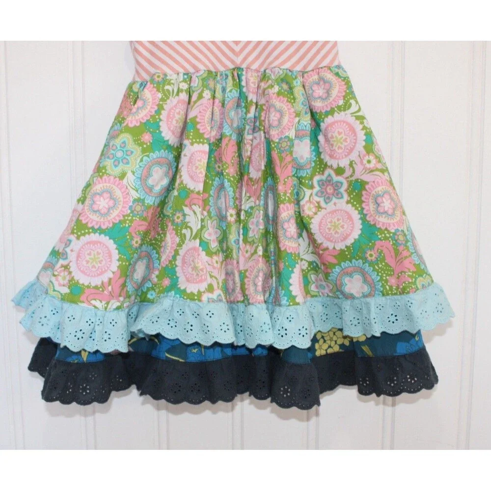 Matilda Jane Cake Walk Dress Girls Size 6 Boutique‎ Floral Twirl Easter Spring